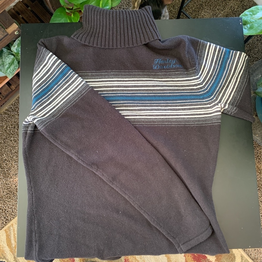 Vintage Harley Davidson Turtleneck Sweater